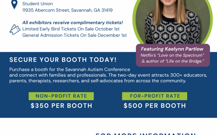  Exhibit at the 2027 Savannah Autism Conference